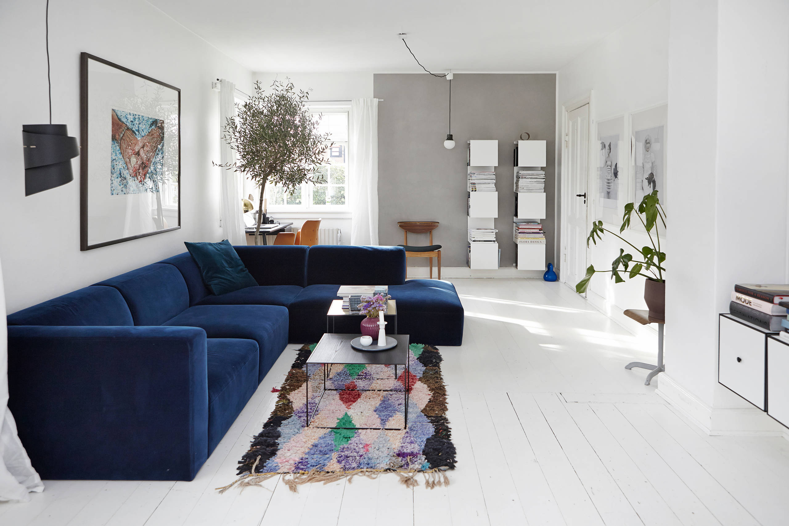Eine Farbkombi – 6 Styles: Wohnzimmer In Blau, Grau Und Weiß with Wohnzimmer Blau Grau