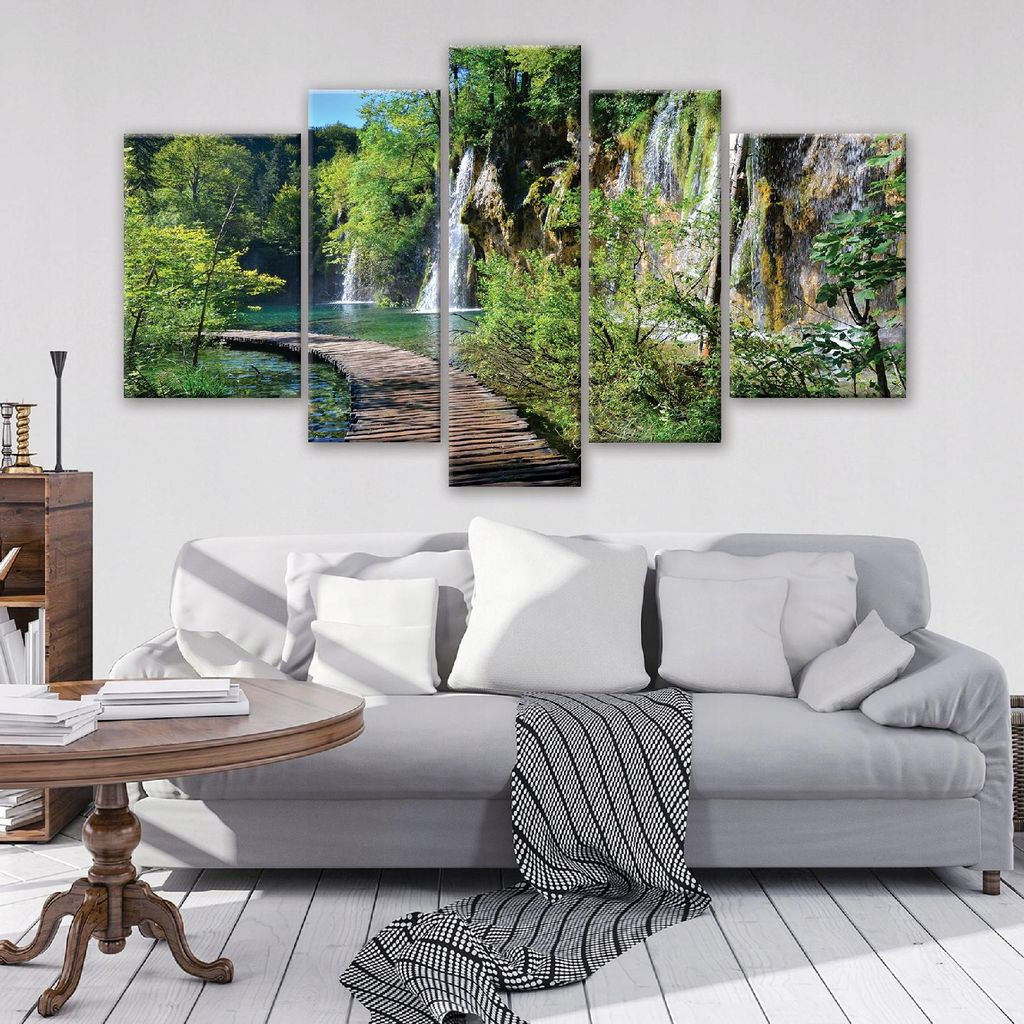 Leinwandbilder Wasserfall Natur Landschaft | Kaufland.de inside Wohnzimmer Leinwandbilder