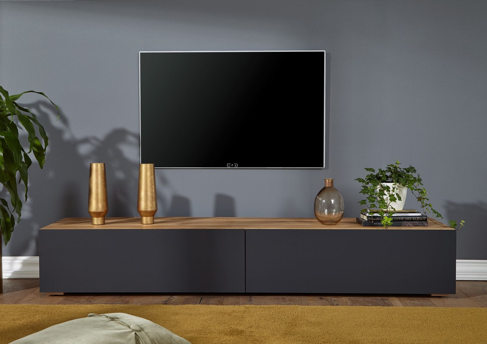 Tv Board 195X55X35 Kaufen | Massivmoebel24 | Wohnzimmer Modern with regard to Wohnzimmer Tv Board