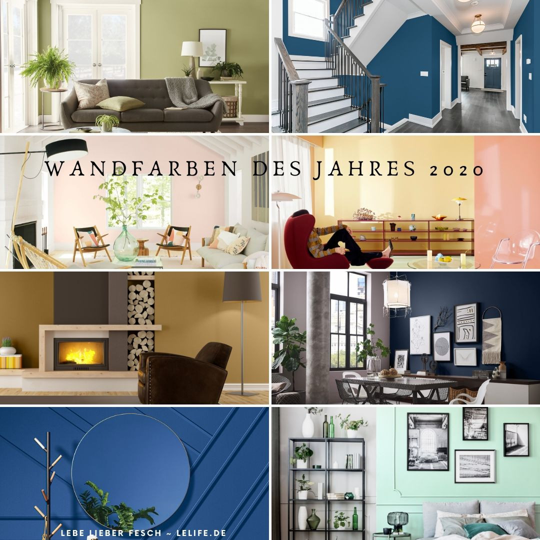 8 X Wandfarbe Des Jahres 2020 &amp; Wandfarbe Trends 2020 - Lebe throughout Wohnzimmer Trends 2020 Farben