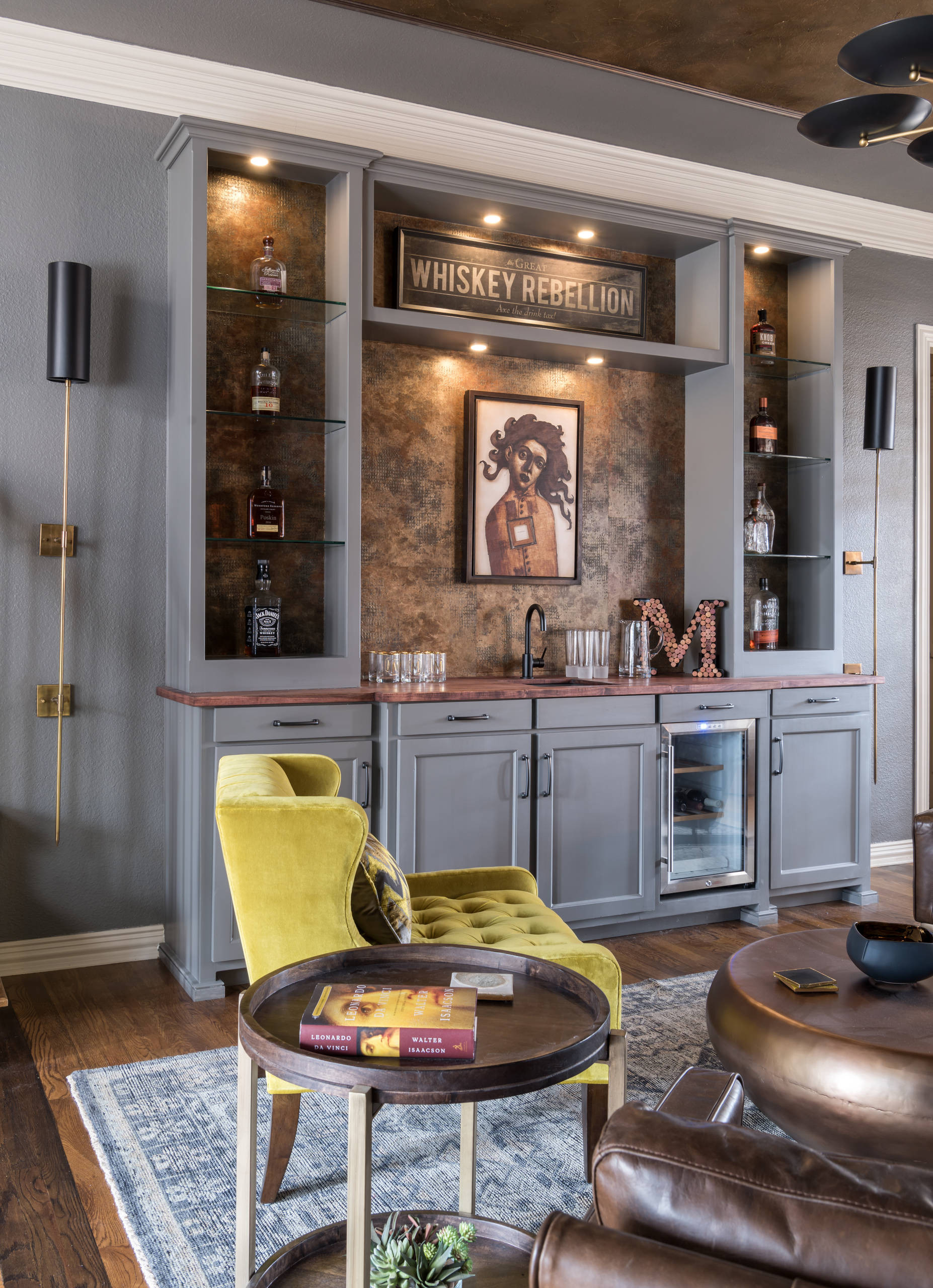 75 Hausbars Ideen &amp; Bilder - Juli 2024 | Houzz De regarding Bar Für Wohnzimmer